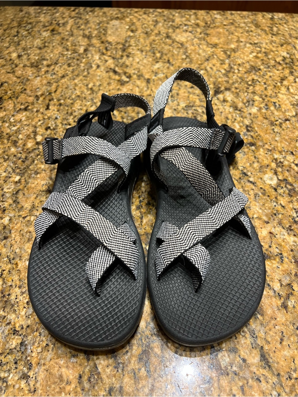 Chaco Women's Black & White Strappy Sandals